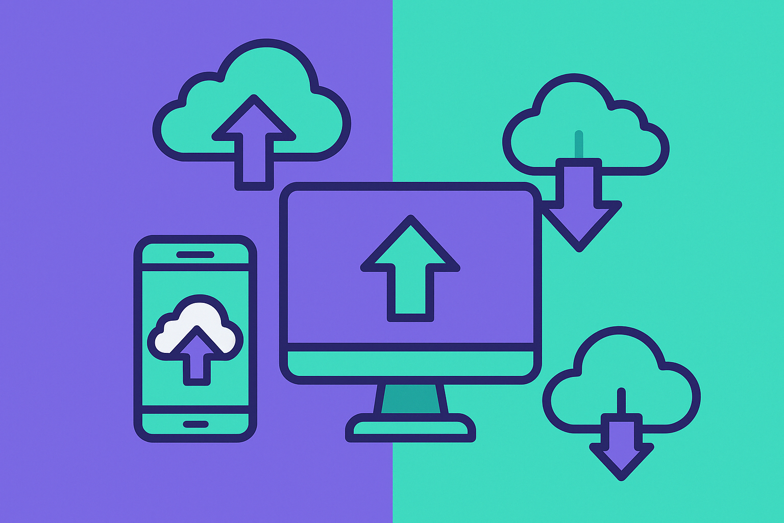 O que significa Upload e Download de arquivos
